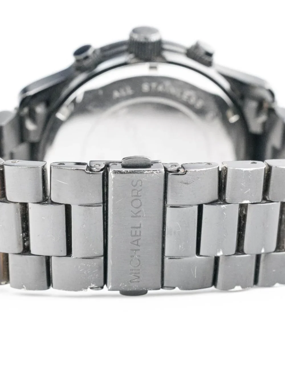 Michael Kors MK-8157 Black-Tone Chronograph Watch Men's New Battery